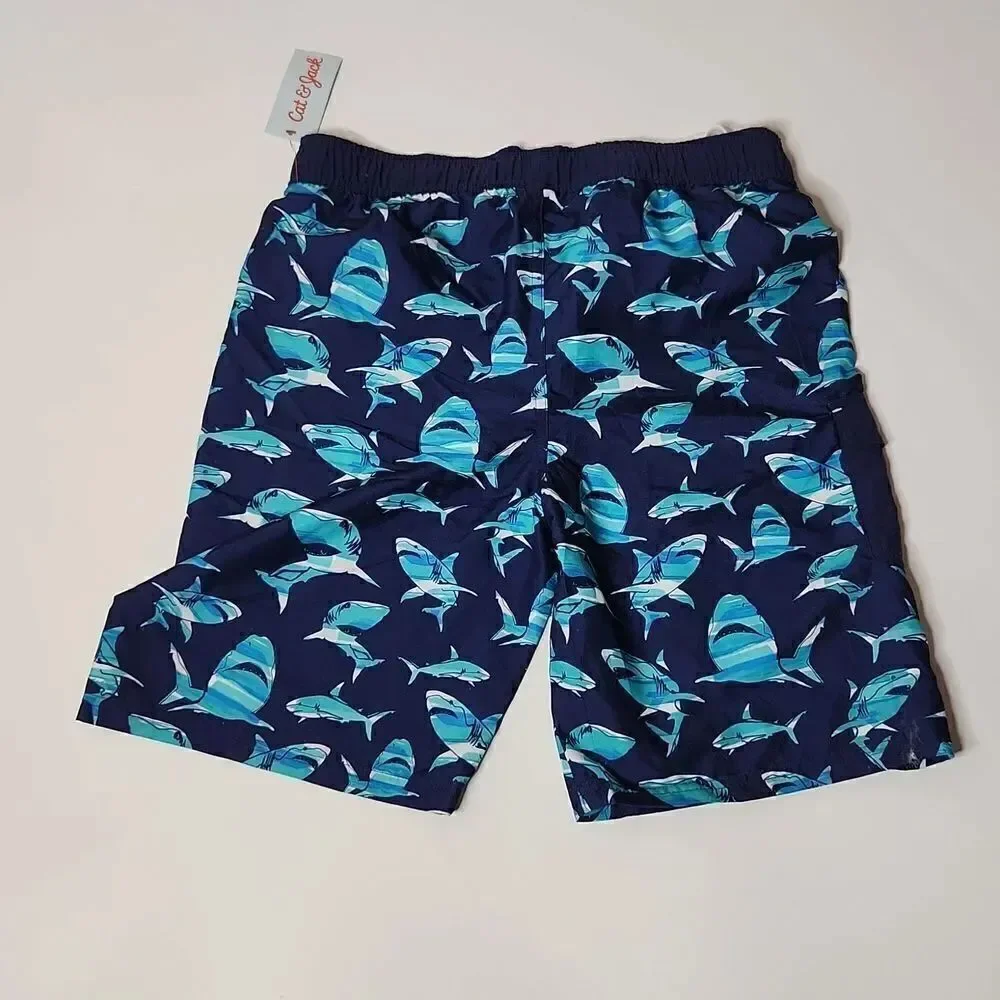 Cat & Jack Large Husky Shark Swim Trunks